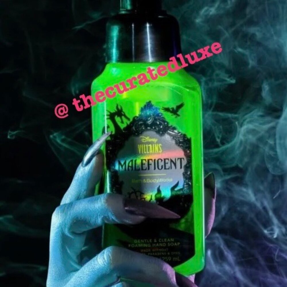 Bath and Body Works Disney Maleficent Foaming Hand Soap SET 2 NEW